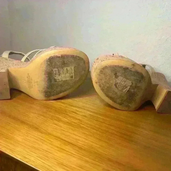 H&M Wedge Heel Sandals Tan Boho - Picture 13 of 14